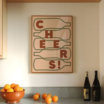 Cheers Wine Print, 2 of 8