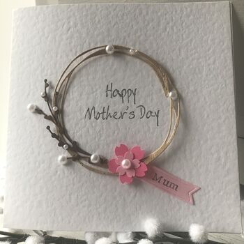 Personalised Mother's Day Circle Pearl Card, 3 of 6