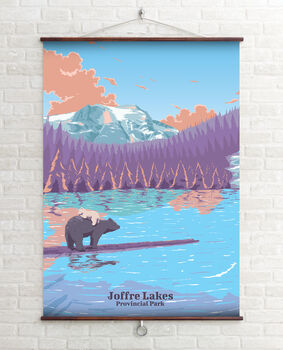 Joffre Lake Provincial Park Canada Travel Poster Print, 2 of 6