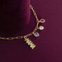 Mama Charm Bracelet With Children's Birthstones, thumbnail 2 of 9