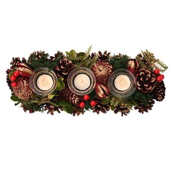 Plum And Gold Regal Tidings Tea Light Candle Holder, 9 of 9