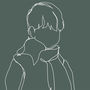 Bespoke Child's Continuous Line Portrait In Mount, thumbnail 3 of 8