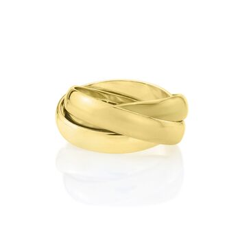 Walton Solid Yellow Gold Russian Wedding Ring, 6 of 8
