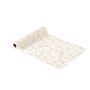 Holly Leaves Christmas Table Runner, Cream And Gold Muslin, thumbnail 2 of 8