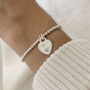 Personalised Fingerprint Mini Heart Bracelet, thumbnail 3 of 9