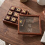 Personalised Glass Lid Tic Tac Toe Game Keepsake, thumbnail 1 of 4