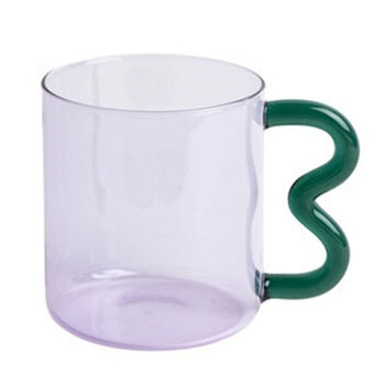Coloured Glass Wiggle Mug, 4 of 8