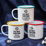 Enamel Personalised Football Mug, thumbnail 4 of 4