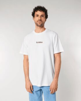Custom Flag 100% Organic Cotton, Heavy, Unisex T Shirt, 5 of 12