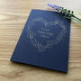 Personalised Heart And Flower Wedding Gold Foil Card, thumbnail 4 of 12