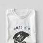 Vintage 80s Retro Landline Phone 'Call Me. I Won't Be In.' Unisex T Shirt, thumbnail 1 of 5