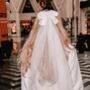 Hen Party Veil With Bow Evening Wedding Veil, thumbnail 1 of 9