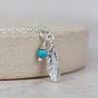 Sterling Silver Feather Charm Bracelet, thumbnail 2 of 5