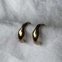 Gold Vermeil Organic Hoops, thumbnail 1 of 4