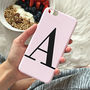 Dusty Pink Personalised Alphabet Phone Case, thumbnail 1 of 9
