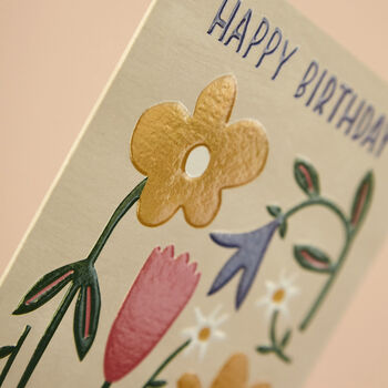 'Happy Birthday' Colourful Meadow Flowers, 2 of 2