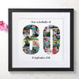 Personalised 80th Birthday Photo Collage, thumbnail 2 of 9
