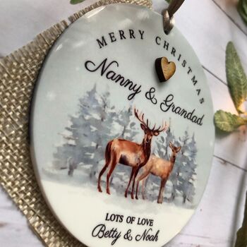 Personalised Grandparents Christmas Decoration, 2 of 3