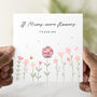 Crochet Flowers Mum Birthday Card, thumbnail 1 of 3