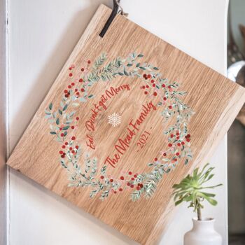 Personalised Festive Serving Board, 2 of 3
