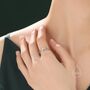 Sterling Silver Delicate Curb Chain Ring, thumbnail 2 of 9