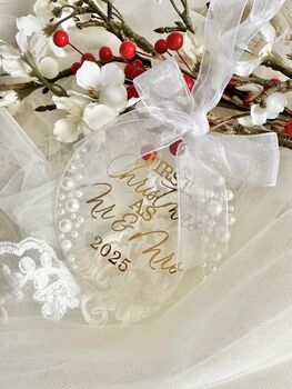 First Christmas As Mr And Mrs Ornament, 2 of 6