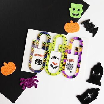 Halloween Jumbo Paperclip Stationery Set, 5 of 6