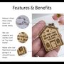 Personalised “Our First Home” Keyring – Custom New Home Keepsake Gift, thumbnail 2 of 4