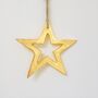 Gold Hanging Star Decoration, thumbnail 4 of 4