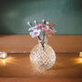Valentine's Glass Flowers With Cut Glass Vase, thumbnail 4 of 11