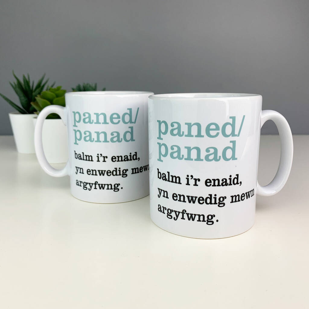 Paned/Panad Welsh Definition Mug, 1 of 2