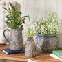 Soire Blue Floral Ceramics Collection, thumbnail 1 of 4
