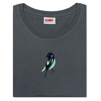 Womens Brasilia Bird Organic Cotton T Shirt, 5 of 7