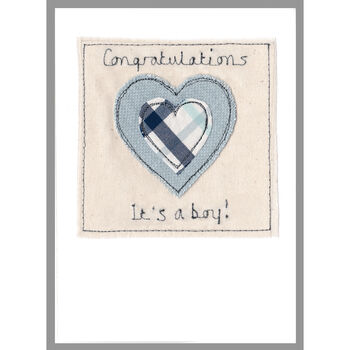 Personalised Embroidered Congratulations Card For Any Occasion, 6 of 12
