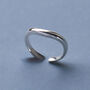 Sterling Silver Open Wave Ring, thumbnail 1 of 7