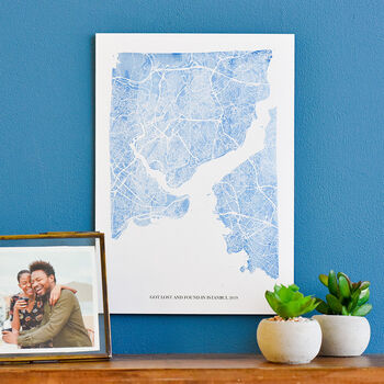 Customisable Watercolour Map Print, 9 of 11