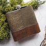 Leather Personalised Hip Flask, thumbnail 6 of 8