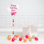 Personalised Flamingo Pink Circle Bubble Balloon, thumbnail 2 of 2