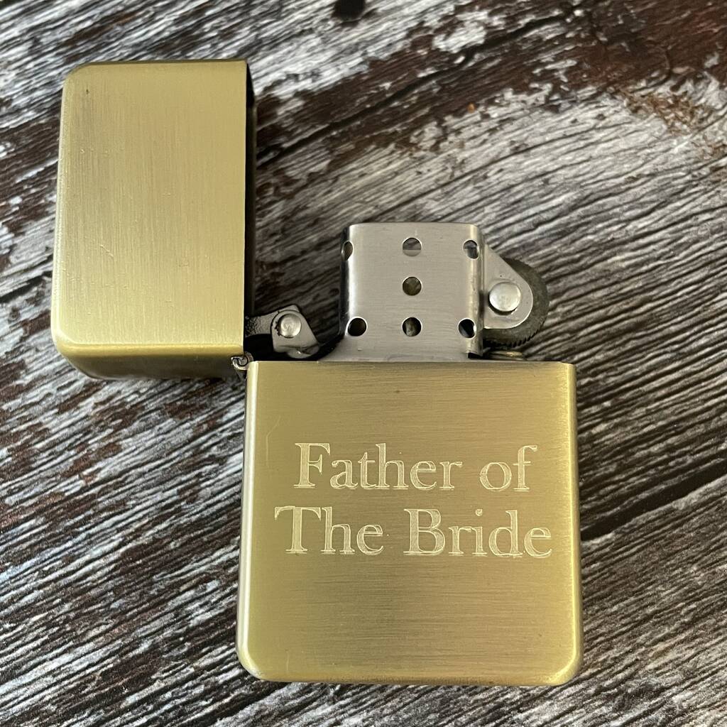 Personalised Engraved Matte Gold Lighter, 1 of 9