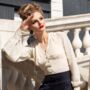 Jay Blouse In Cream Vintage 1940s Style, thumbnail 2 of 2