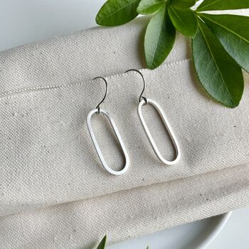 Oval Drop Earrings, 2 of 4