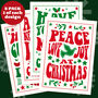 Vintage Inspired Christmas Card Pack Of Eight, thumbnail 1 of 5