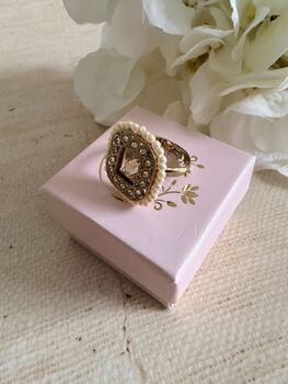 Gold Antique Adjustable Ring, 7 of 7