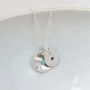 Sterling Silver Boho Birthstone Pendant, thumbnail 3 of 8