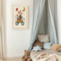 Little Mouse Tricycle Nursery Art Print, thumbnail 3 of 4