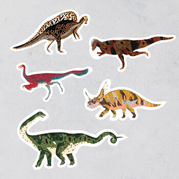 Dinosaur Vinyl Stickers Sheet A, 6 of 8