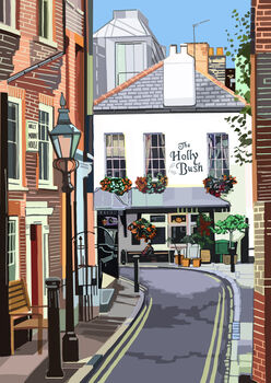 The Holly Bush, Hampstead, North West London Illustration Art Print, 2 of 2