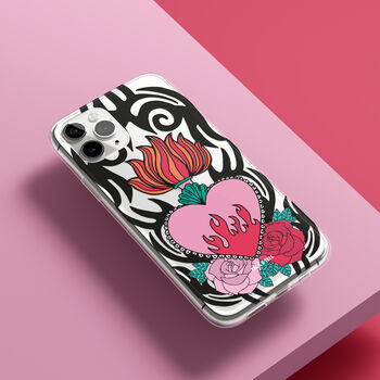 Tribal Tattoo Heart Phone Case For iPhone, 3 of 10