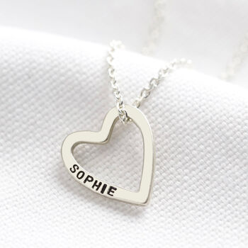 Personalised Sterling Silver Family Heart Necklace, 7 of 12