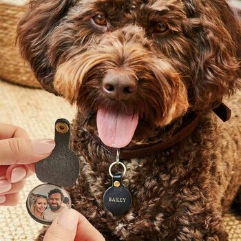 Personalised Dog Tag And Keyring Set With Photo, 2 of 8